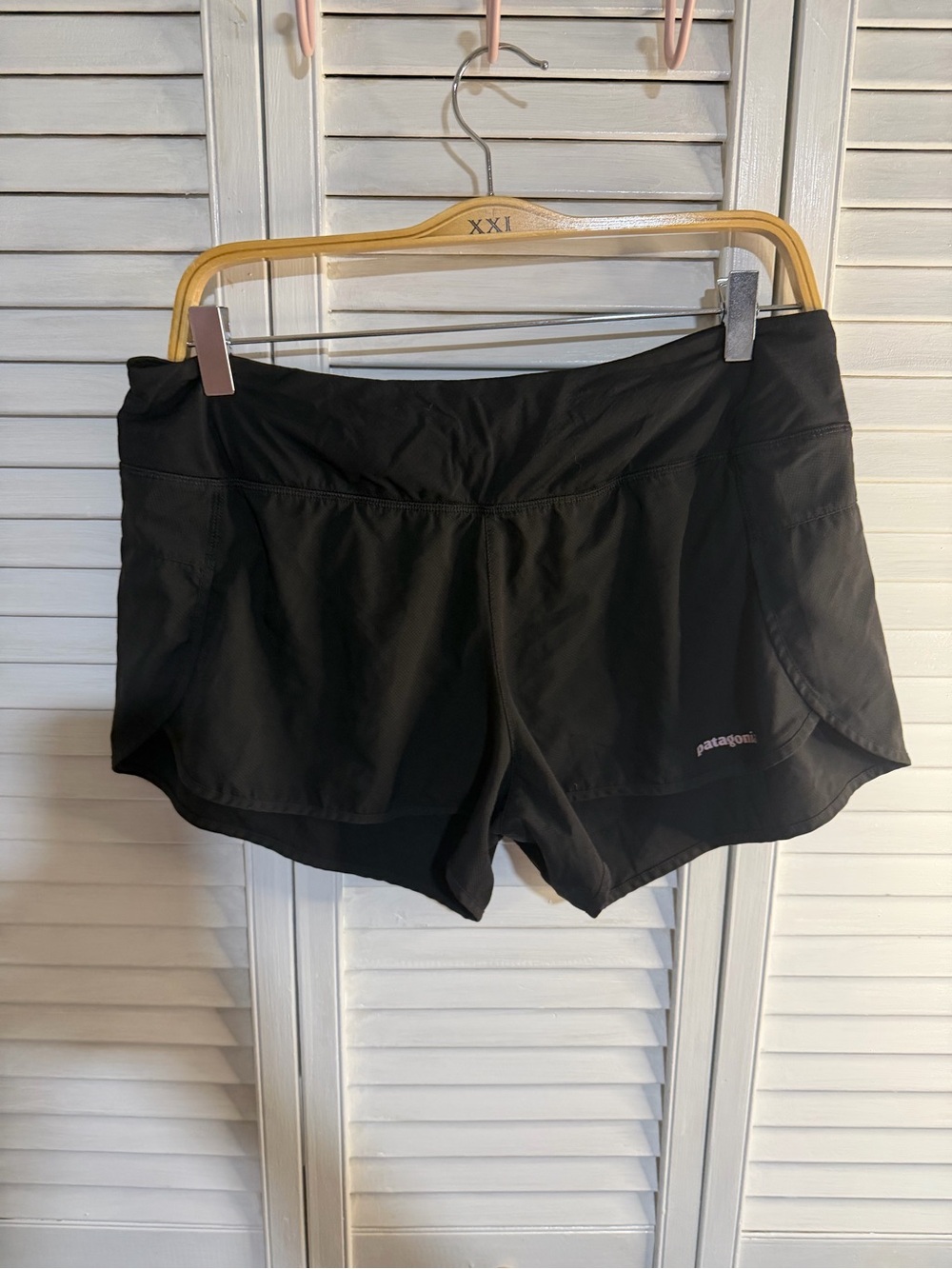 Patagonia Black Athletic Running Shorts for Women